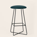 color trend petrol dark blue plain Stool Gallery Image 1