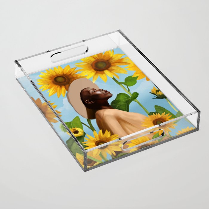 Golden Reflections Acrylic Tray Gallery Image 1