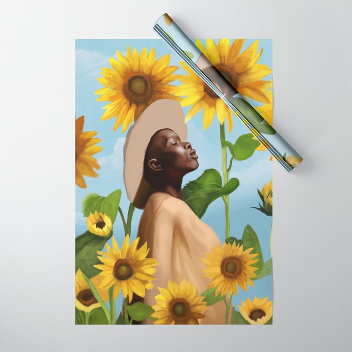 Golden Reflections Wrapping Paper Gallery Image 1