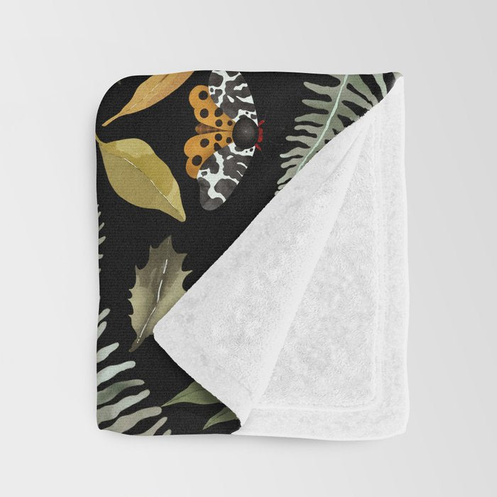Moths Mystical Woodland D Throw Blanket Gallery Image 3
