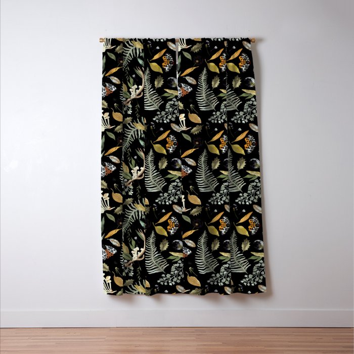 Moths Mystical Woodland D Window Curtain Gallery Image 3