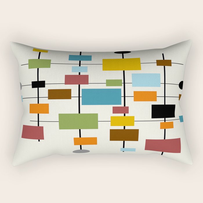 Mid-Century Modern Art 1.3 Rectangular Pillow