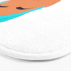 Girl WIth Blue Braids Bath Mat Gallery Image 3