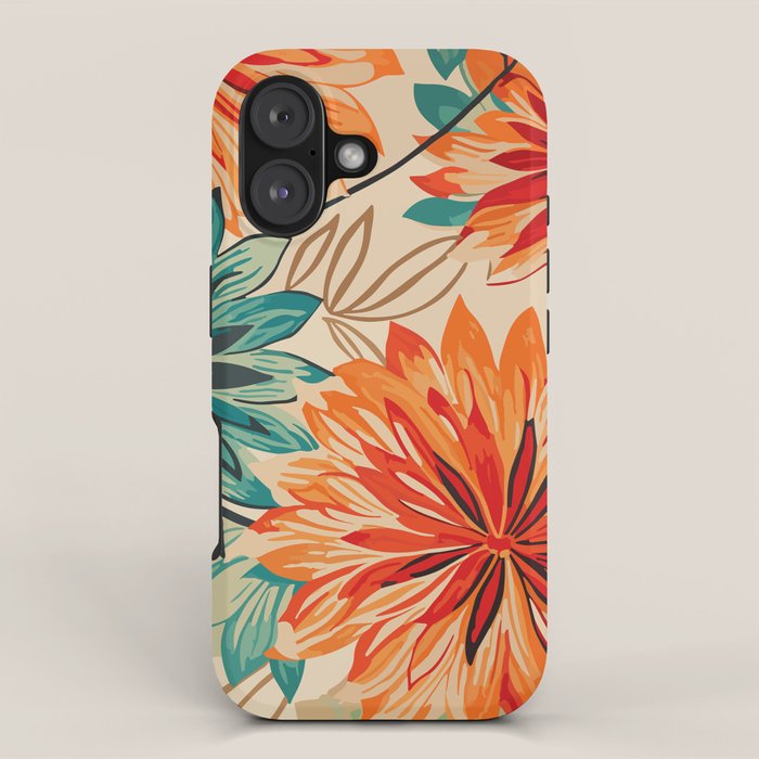 Floral Summer in Vibrant Blooms iPhone Case Gallery Image 1