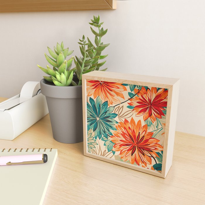 Floral Summer in Vibrant Blooms Mini Art Print Gallery Image 2