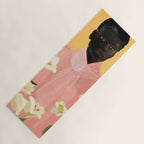 Girl Holding Flowers 2 Yoga Mat Gallery Image 1