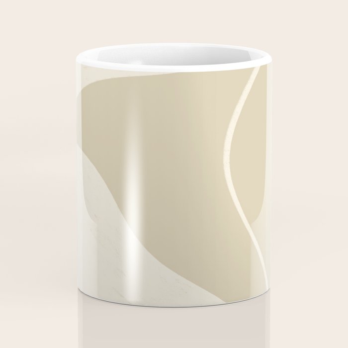 Neutral Shapes #1 Coffee Mug Gallery Image 4