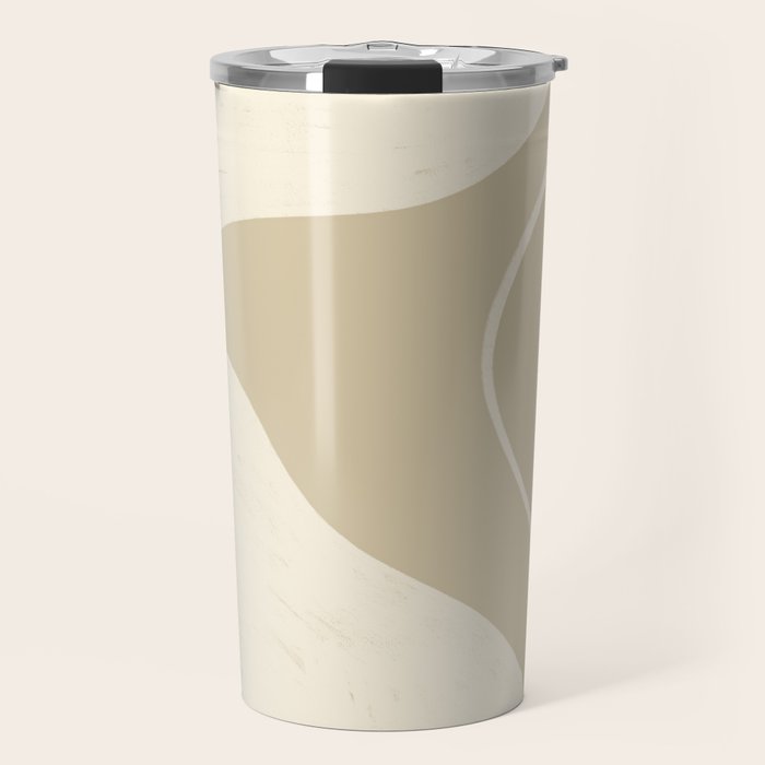 Neutral Shapes #1 Travel Mug Gallery Image 1