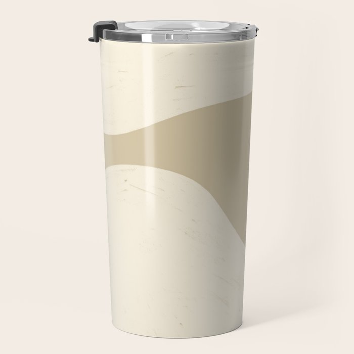 Neutral Shapes #1 Travel Mug Gallery Image 3
