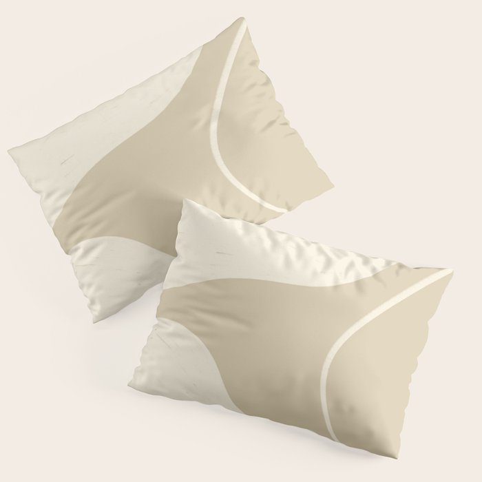 Neutral Shapes #1 Pillow Sham Gallery Image 3