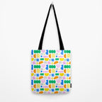 Colorful abstract organic shape art pattern Tote Bag Gallery Image 2