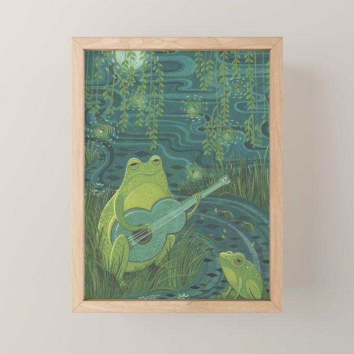 Serenade Of A Frog Mini Art Print Gallery Image 1