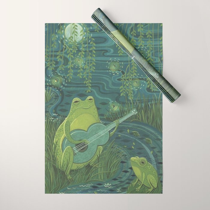 Serenade Of A Frog Wrapping Paper Gallery Image 1