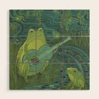 Serenade Of A Frog Wood Wall Art Gallery Image 1