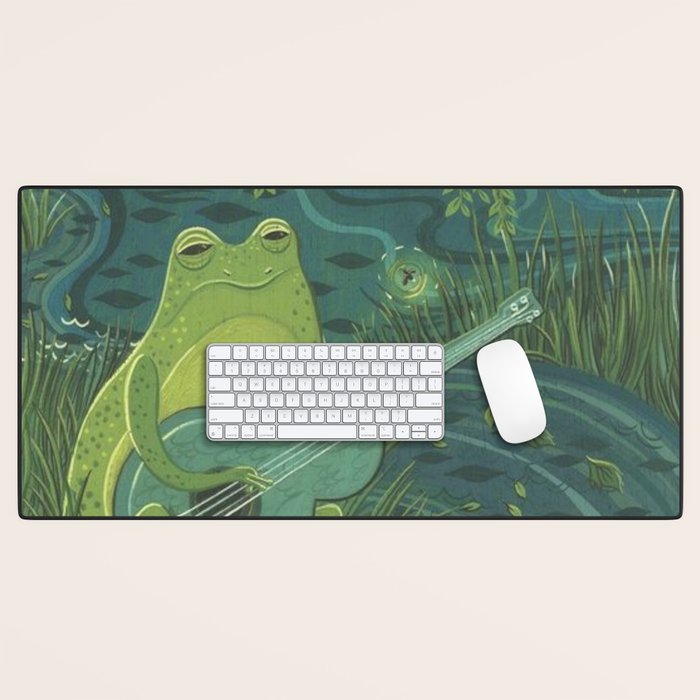 Serenade Of A Frog Desk Mat Gallery Image 1