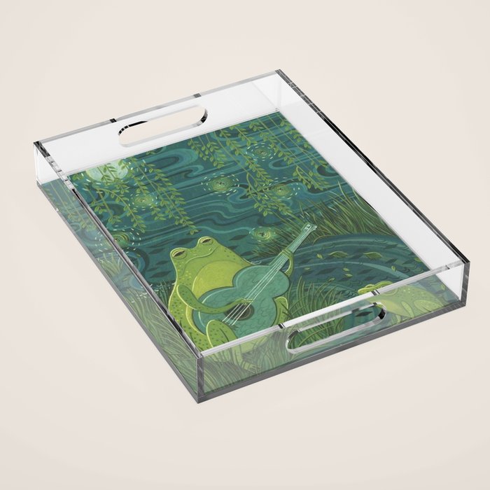 Serenade Of A Frog Acrylic Tray Gallery Image 1