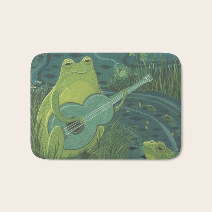 Serenade Of A Frog Bath Mat