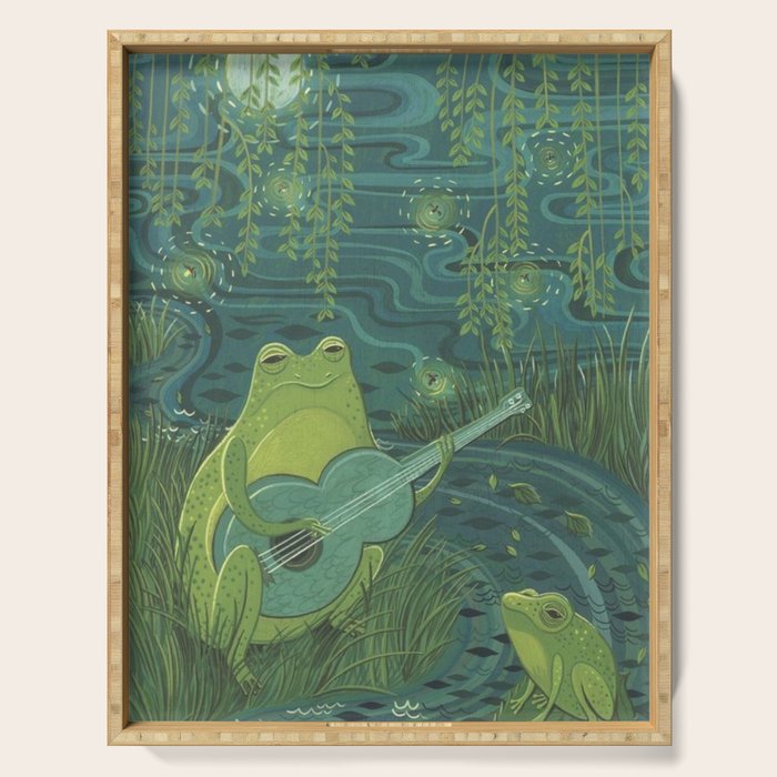 Serenade Of A Frog Serving Tray Gallery Image 1