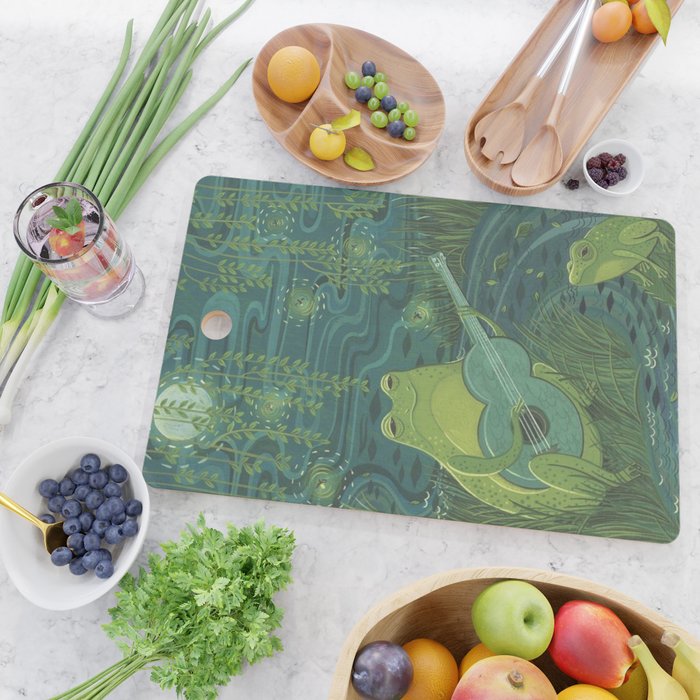 Serenade Of A Frog Cutting Board Gallery Image 2