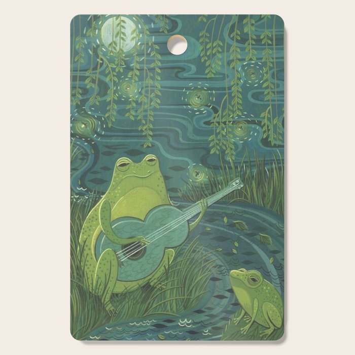 Serenade Of A Frog Cutting Board