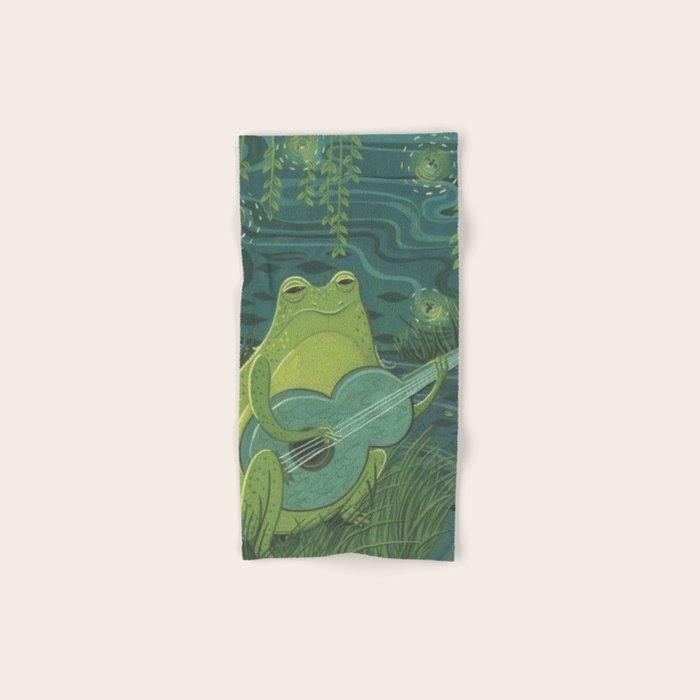 Serenade Of A Frog Bath Towel Gallery Image 1