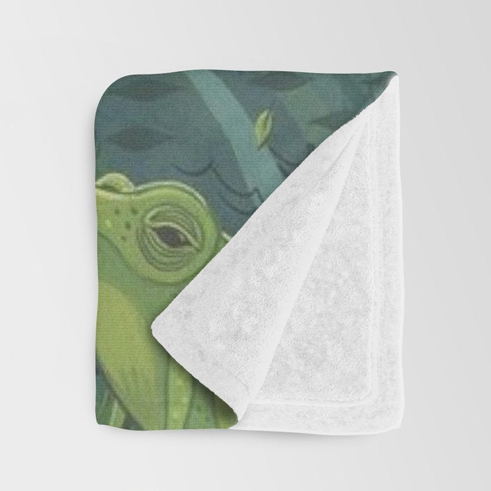 Serenade Of A Frog Throw Blanket Gallery Image 3