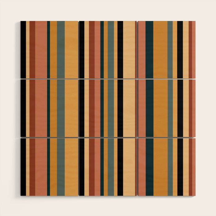 Classic Stripes X - Vintage Neutral Wood Wall Art Gallery Image 2