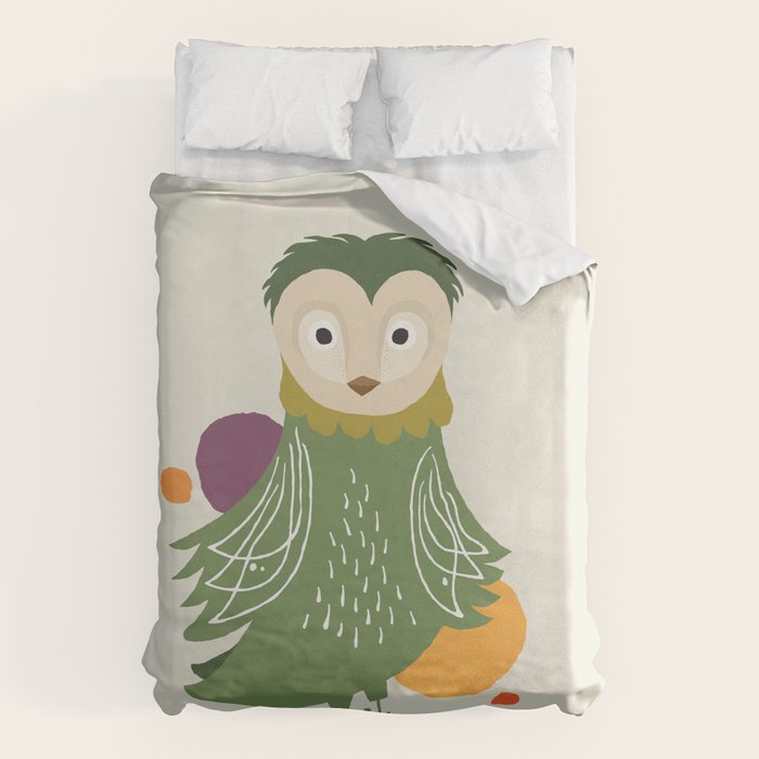 Quirky Barn Owl Duvet Cover Gallery Image 1