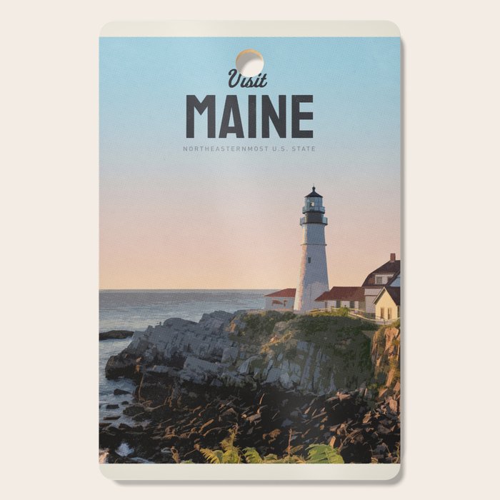 Visit Maine Cutting Board Gallery Image 1