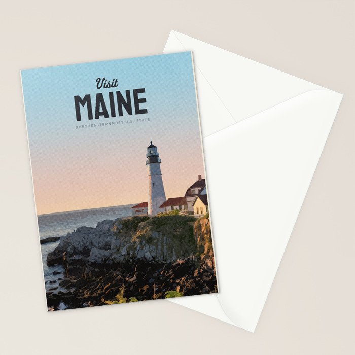 Visit Maine Stationery Card Gallery Image 2