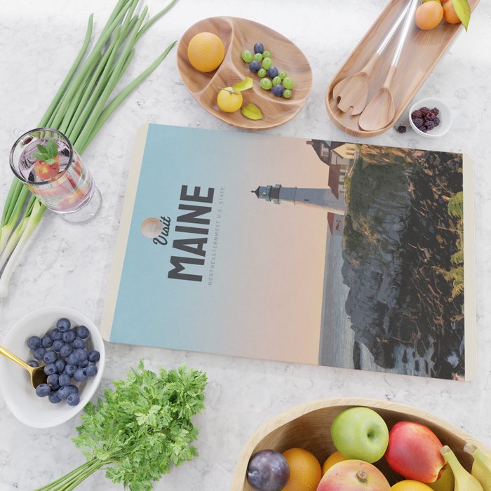 Visit Maine Cutting Board Gallery Image 2