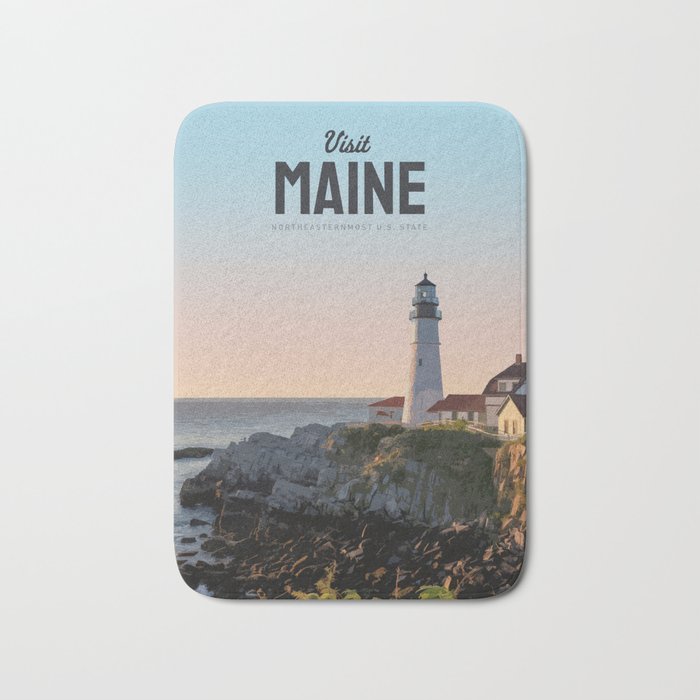 Visit Maine Bath Mat Gallery Image 1