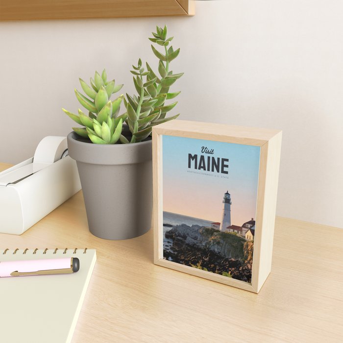 Visit Maine Mini Art Print Gallery Image 2