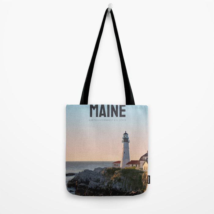 Visit Maine Tote Bag Gallery Image 2