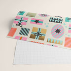 Retro Geometric Christmas gift Pattern 2 Wrapping Paper Gallery Image 2