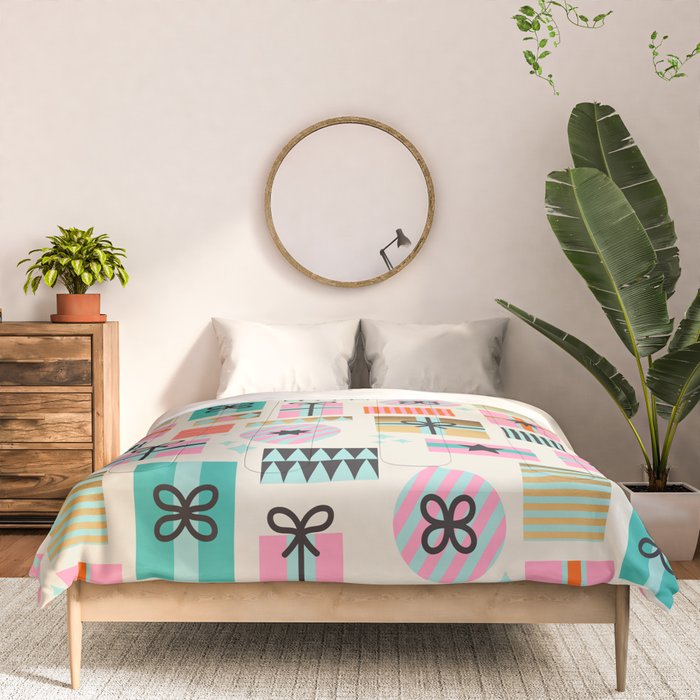 Retro Geometric Christmas gift Pattern 2 Comforter Gallery Image 3