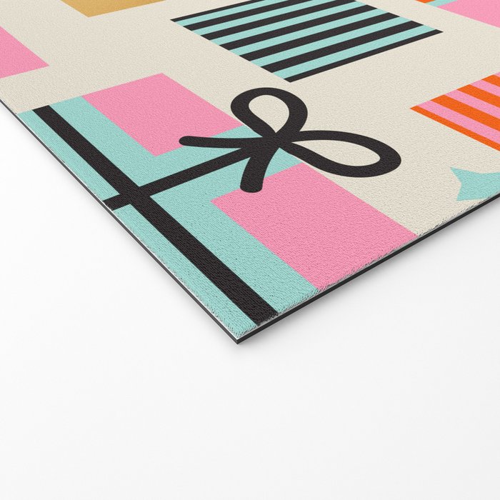 Retro Geometric Christmas gift Pattern 2 Welcome Mat Gallery Image 2
