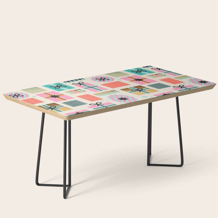 Retro Geometric Christmas gift Pattern 2 Coffee Table Gallery Image 1