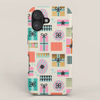 Retro Geometric Christmas gift Pattern 2 iPhone Case Gallery Image 1