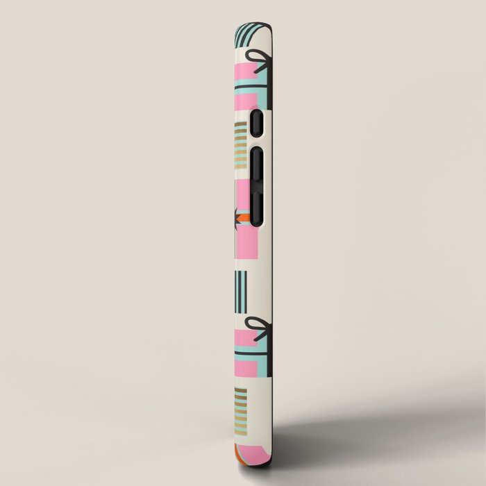 Retro Geometric Christmas gift Pattern 2 iPhone Case Gallery Image 2