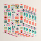 Retro Geometric Christmas gift Pattern 2 Wrapping Paper Gallery Image 3