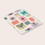 Retro Geometric Christmas gift Pattern 2 Notebook Gallery Image 2