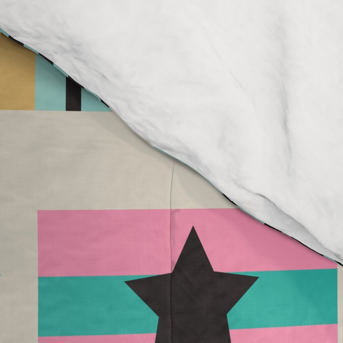 Retro Geometric Christmas gift Pattern 2 Comforter Gallery Image 4
