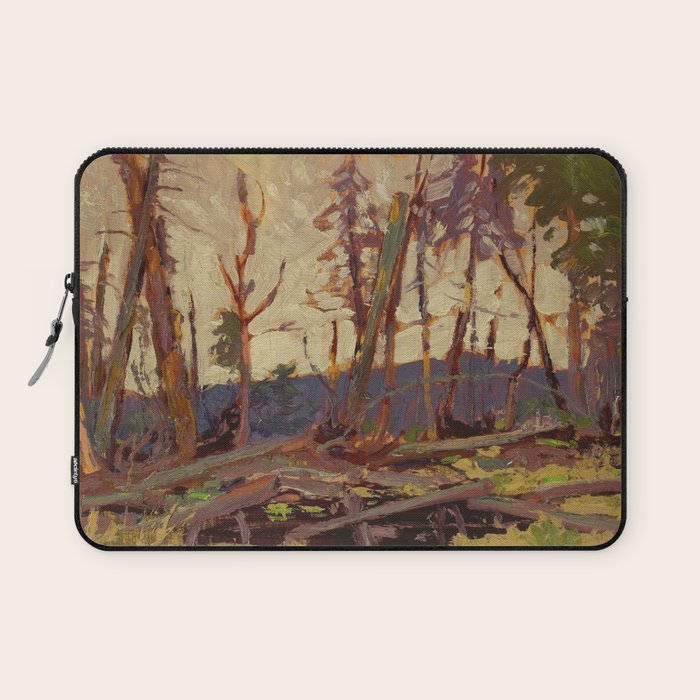Tom Thomson Burnt Country, Evening 1914 Canadian Landscape Artist Laptop Sleeve Gallery Image 1