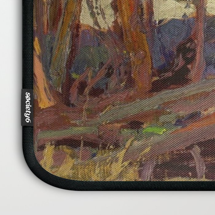 Tom Thomson Burnt Country, Evening 1914 Canadian Landscape Artist Laptop Sleeve Gallery Image 3