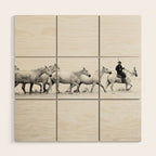Mon Cowboy - Black and White Photography Wood Wall Art Gallery Image 1