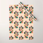 Ikebana - Geometric flower Wrapping Paper Gallery Image 1