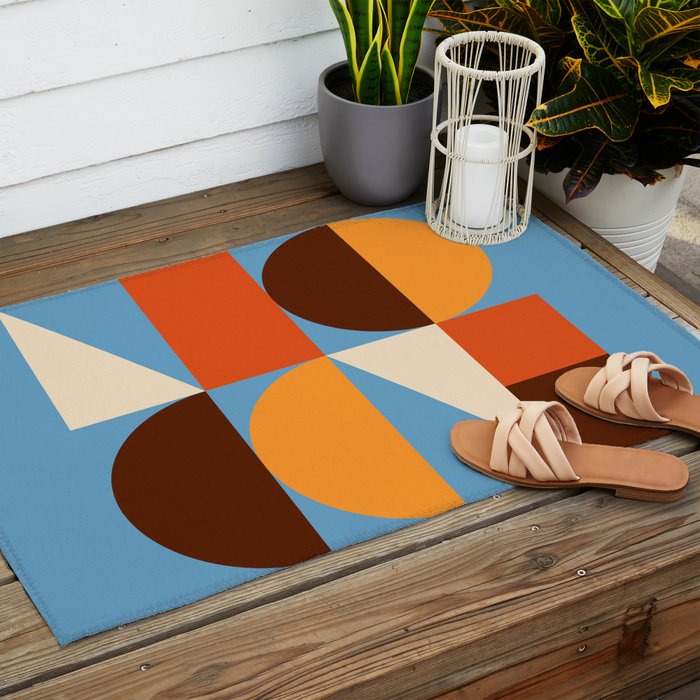 Mid Century 40B Outdoor Rug Gallery Image 2