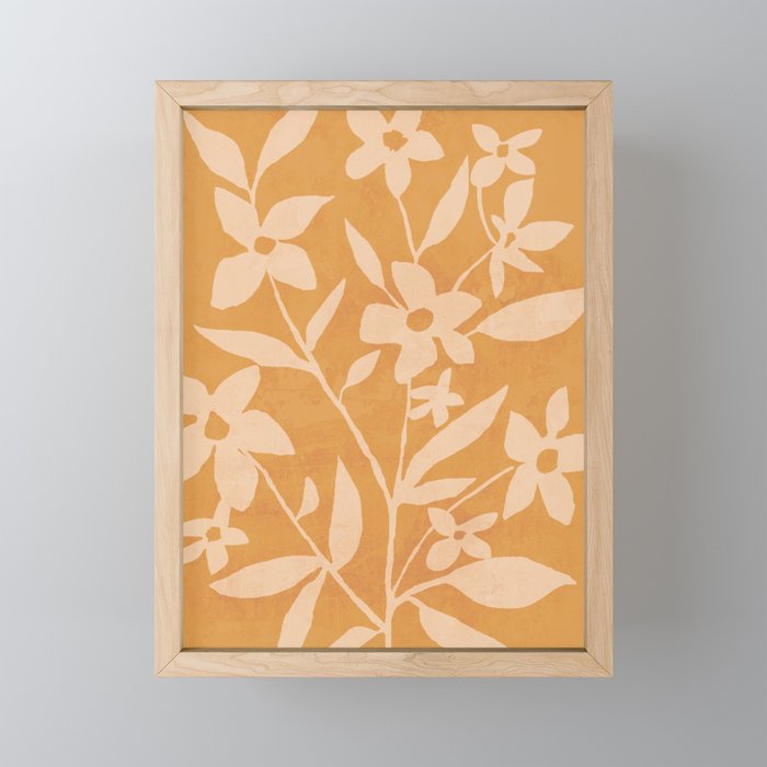 Abstract Minimal Flowers 14 Mini Art Print Gallery Image 1