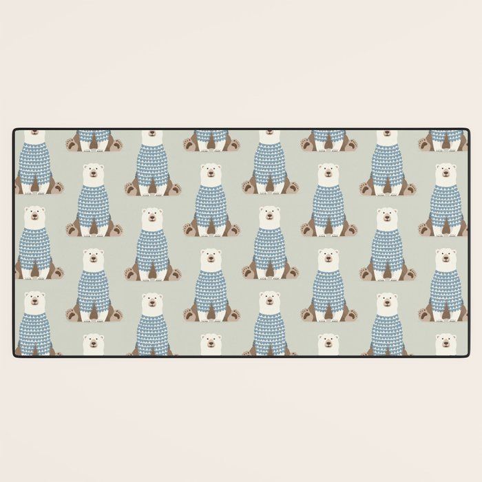 Whimsical Polar Bear Desk Mat Gallery Image 3